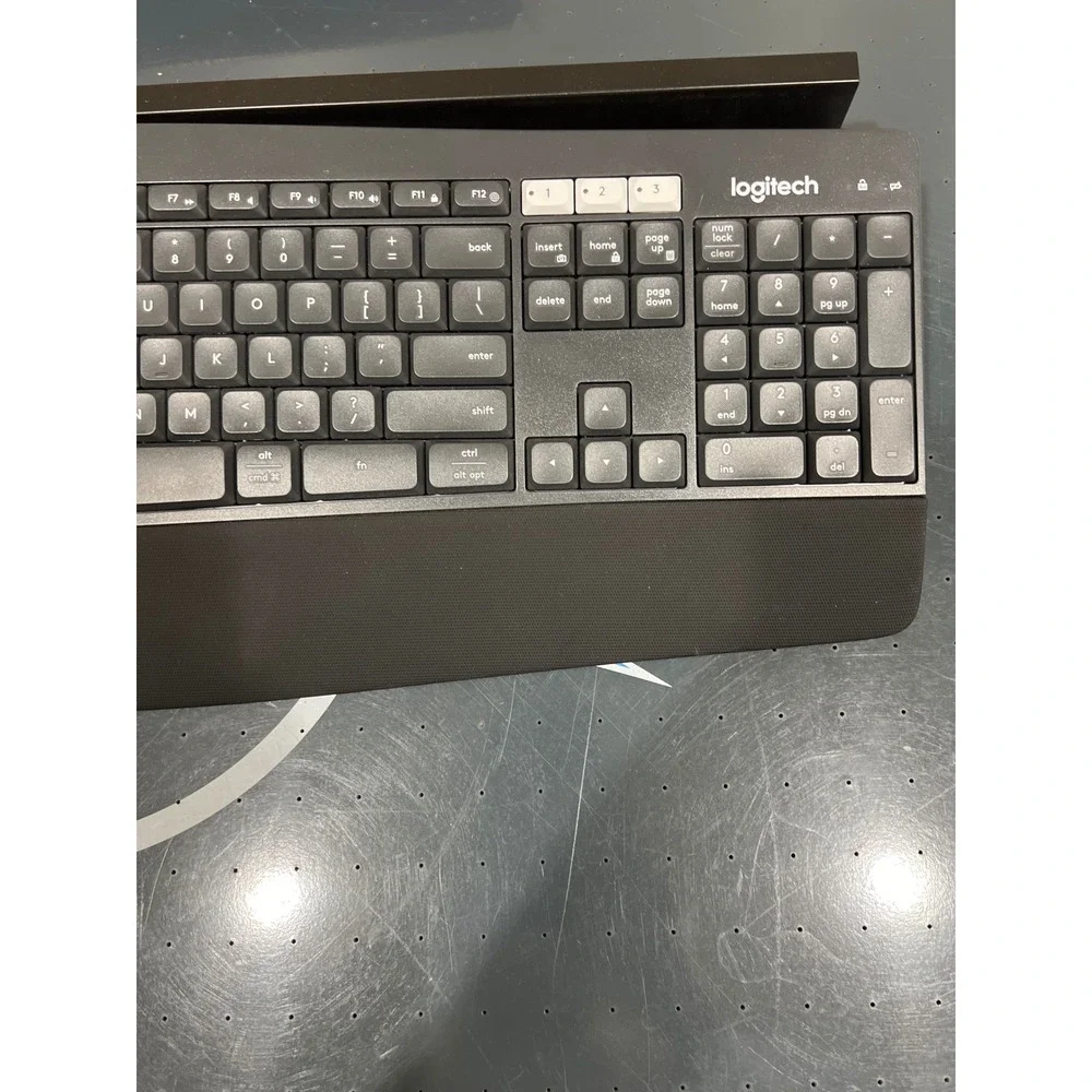Logitech K850 Wireless Bluetooth Ergonomic Keyboard Black Grey Multi-Device